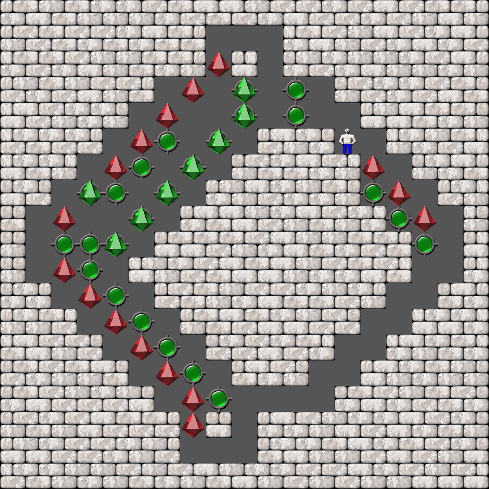 Sokoban Grig Challenge Variation level 11